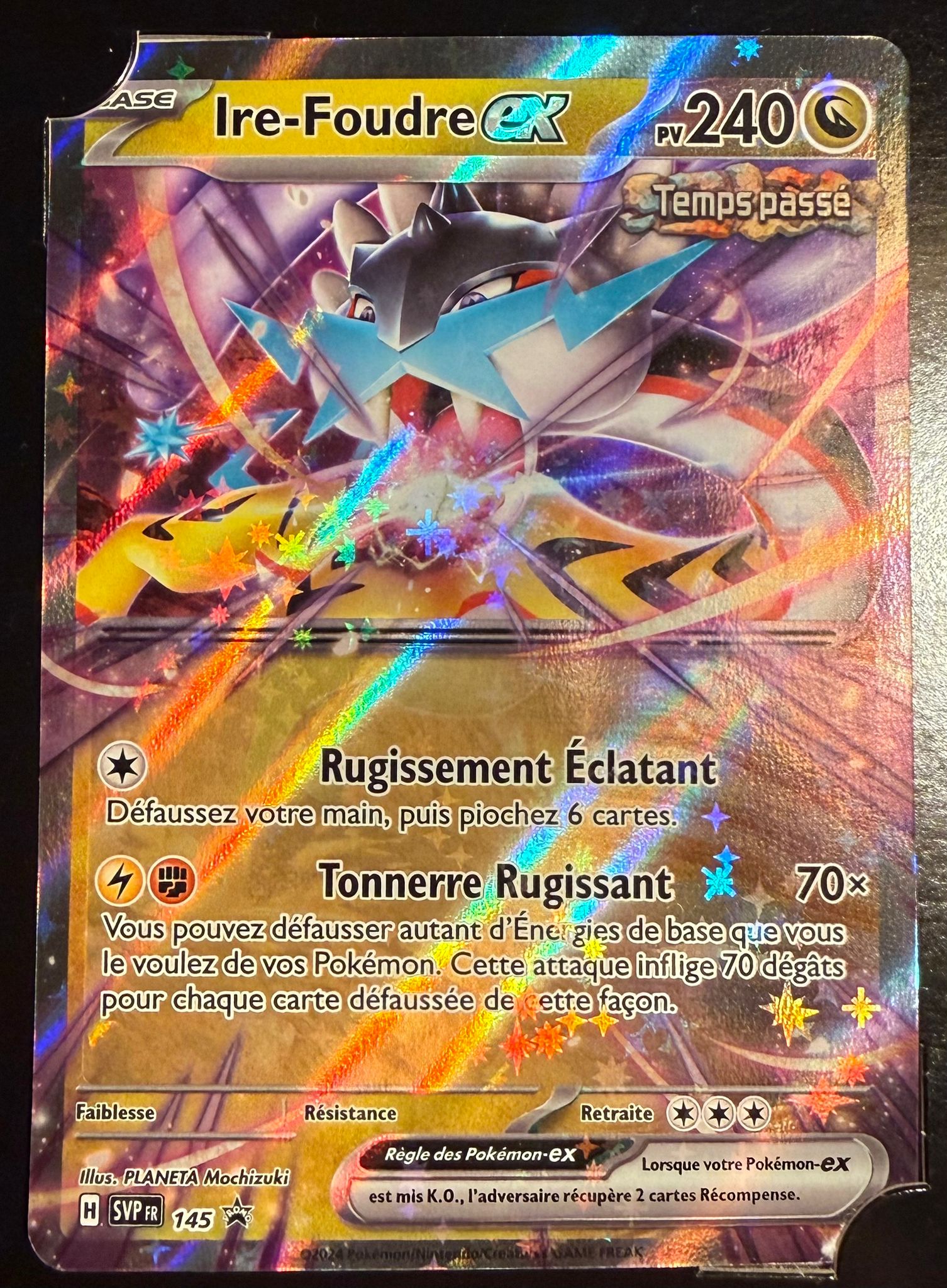 Ire-Foudre ex SVP 145 – Carte Pokémon Ultra Rare Holo – État Neuf (Near Mint)