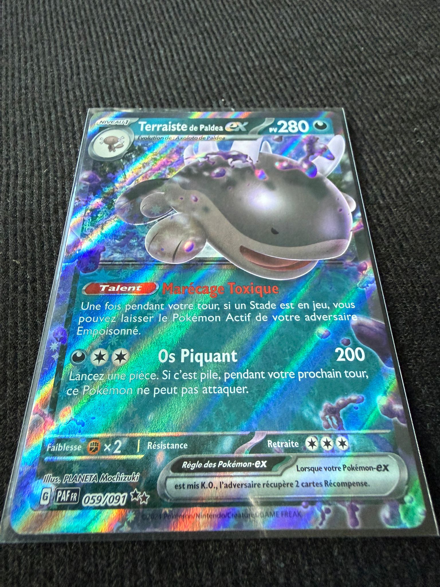 Terraiste de Paldea ex 059/091 – Carte Pokémon Ultra Rare Holo – État Near Mint