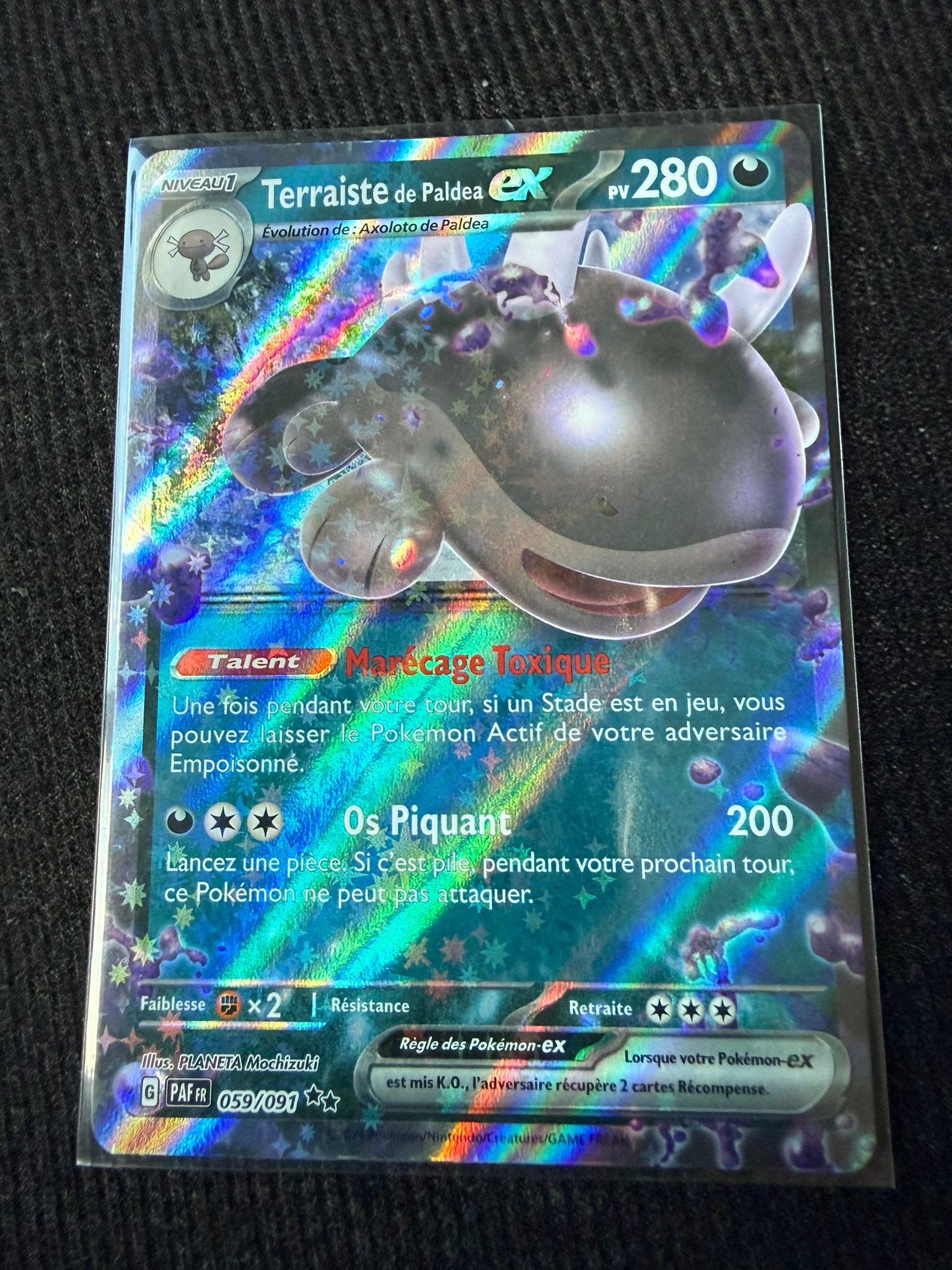 Terraiste de Paldea ex 059/091 – Carte Pokémon Ultra Rare Holo – État Near Mint